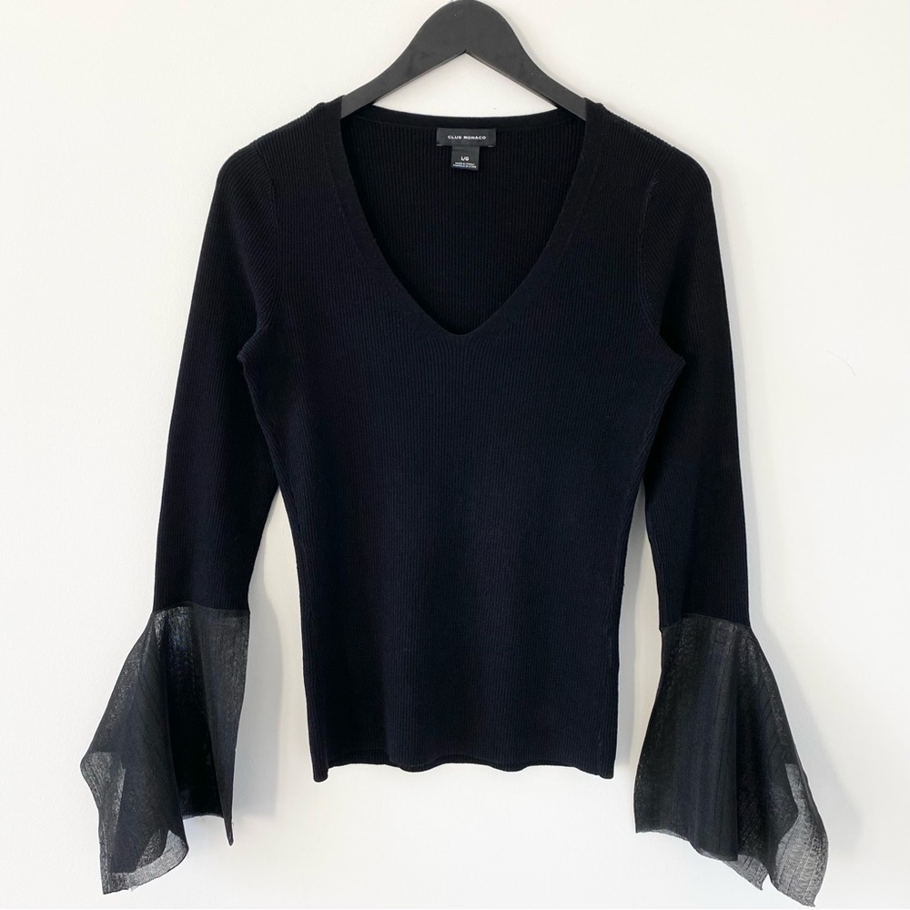Y2K Club Monaco V-Neck Sweater